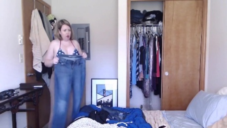 Big ass milf talks dirty in her bedroom