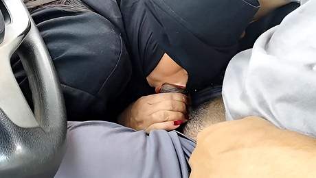 Stopped the car to fuck a girl in hijab