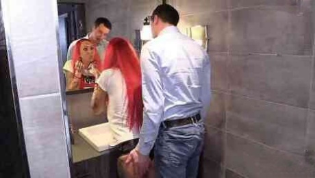 GERMAN CHEATING SEX - BROTHER IN LAW SEDUCES REDHEAD TO FUCK