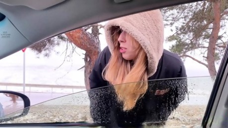 A village hitchhiker girl pays for his fare in kind.