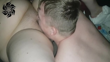 My chubby pregnant wifes pussy licked and fingered by scallylad 3sum sex
