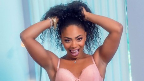 Video  Stunning black model Cali Caliente is enjoying hardcore porn